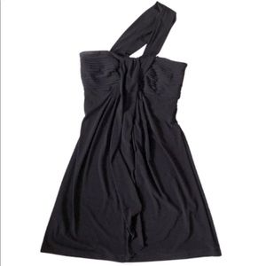 SIZE 4 | BCBGMaxAzria | Max&Cleo | Formal One Shoulder Asymmetrical Black Dress
